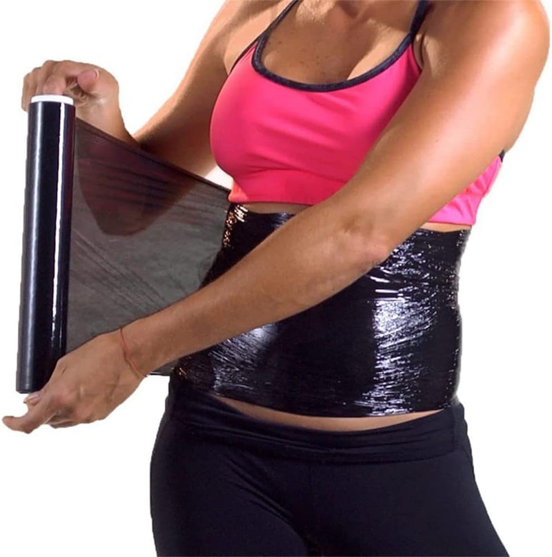 3 Rolls 60 Meters Premium Black Osmotic Plastic Slimming Body Wrap Film Sweat ShaperSauna Wrap Exercise Osmotic Plastic Body Wrap Thermal Sauna Wrap Safely Elevates Temperature - BeesActive Australia