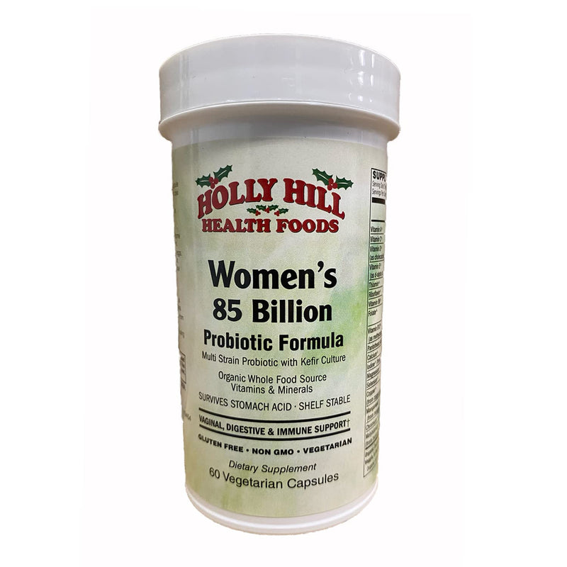 Holly Hill Health Foods Women's 85 Billion Probiotic Formula, 60 Vegetarian Capsules