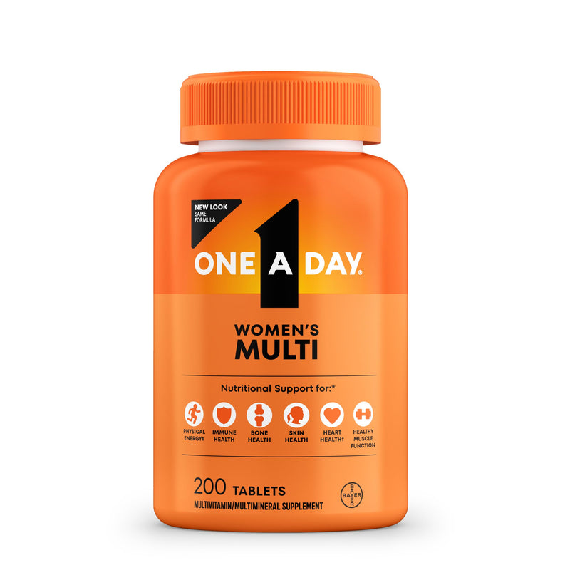 One A Day Multivitamin for Women- Daily Vitamins for Woman with Biotin, Calcium, Folic Acid, Iron & Zinc, Complete Women‚Äôs Vitamins, 200 Ct (Packaging May Vary) Women's 200ct