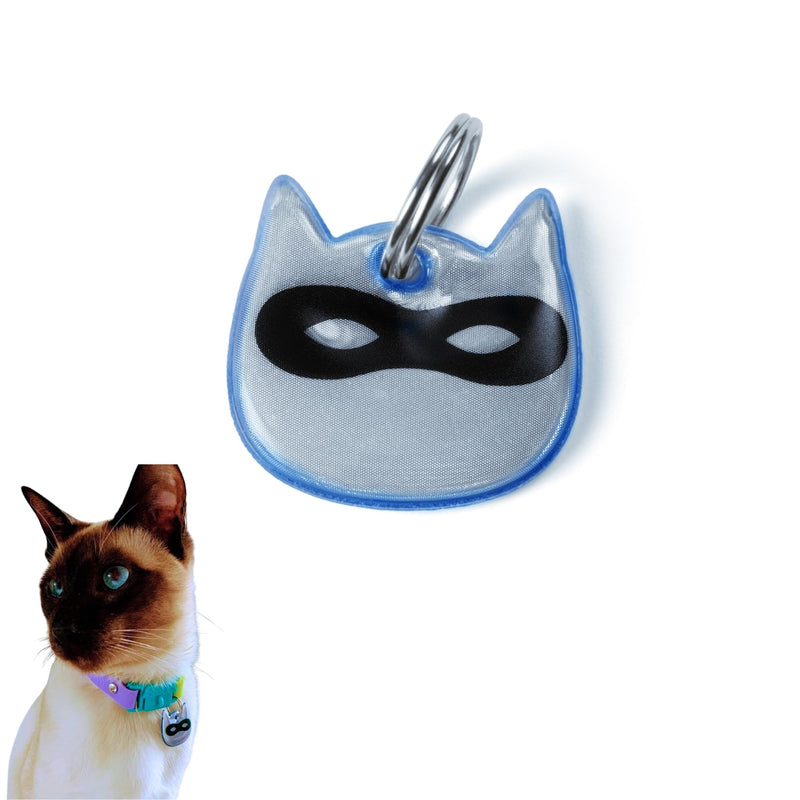 Reflective Cat Charm. Safety Cat Tag. Lightweight, High Visibility, Waterproof. Fits All Reflective Cat Collars. Other Styles Available Blue Ninja - BeesActive Australia