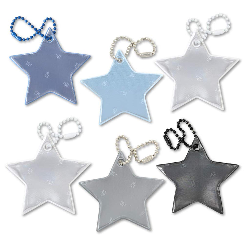 funflector Safety Reflectors - Stars - Stylish Reflective Gear for Jackets, Bags, Purses, Backpacks, Strollers and Wheelchairs - Made in USA Winter-Mix-6-Pack