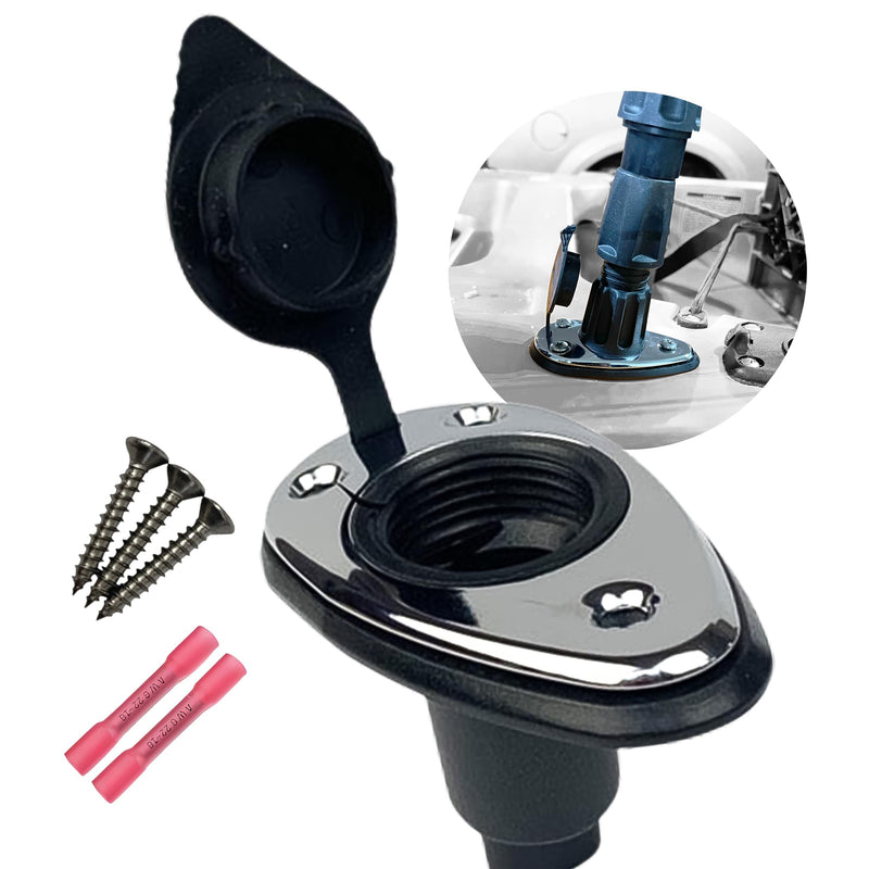YOLOtek Veteran Owned - PERKO - Threaded Base Secure Boat Navigation Lights for Stern or Bow - Boat Accessories (Teardrop) Teardrop
