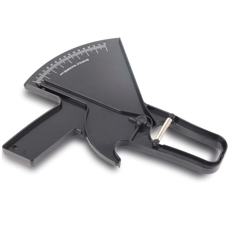 Body Fat Caliper Skinfold Calipers Measure Tool for Accurately Measuring Skin Fold Fitness Measuring Tester Measures up to 80mm in Skin Fold Thickness black - BeesActive Australia