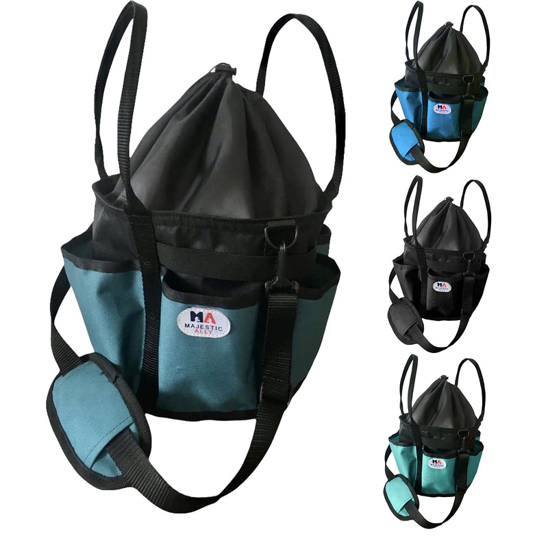 Majestic Ally horse Grooming Organizer Tote Bag Hunter Green - BeesActive Australia