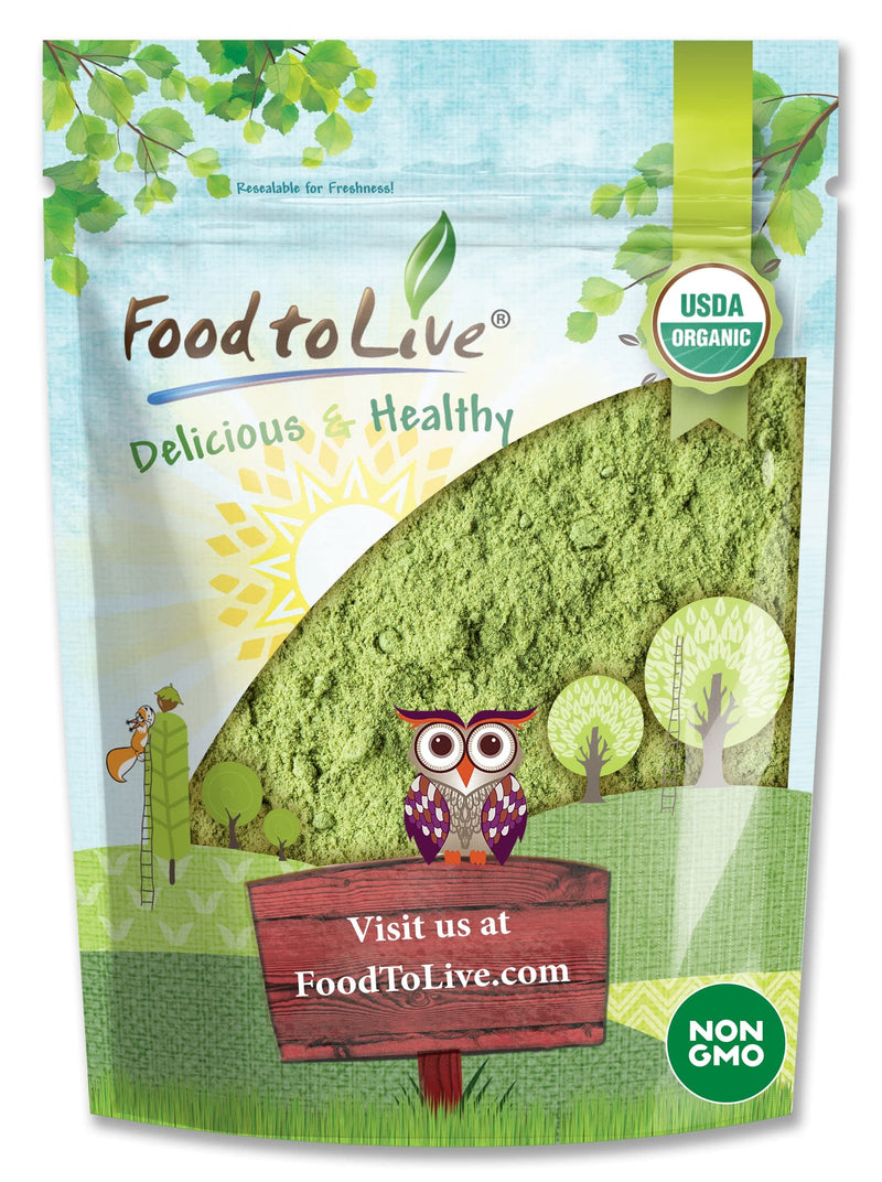 Food to Live Organic SuperGrass Powder Blend ‚Äì Mixed Alfalfa, Barley Grass, and Wheatgrass Powders. Non-GMO, Pure Superfood, Vegan, Kosher, Bulk. Mixes Well. Perfect for Smoothies, and Shakes 12 Ounce (Pack of 1) - BeesActive Australia