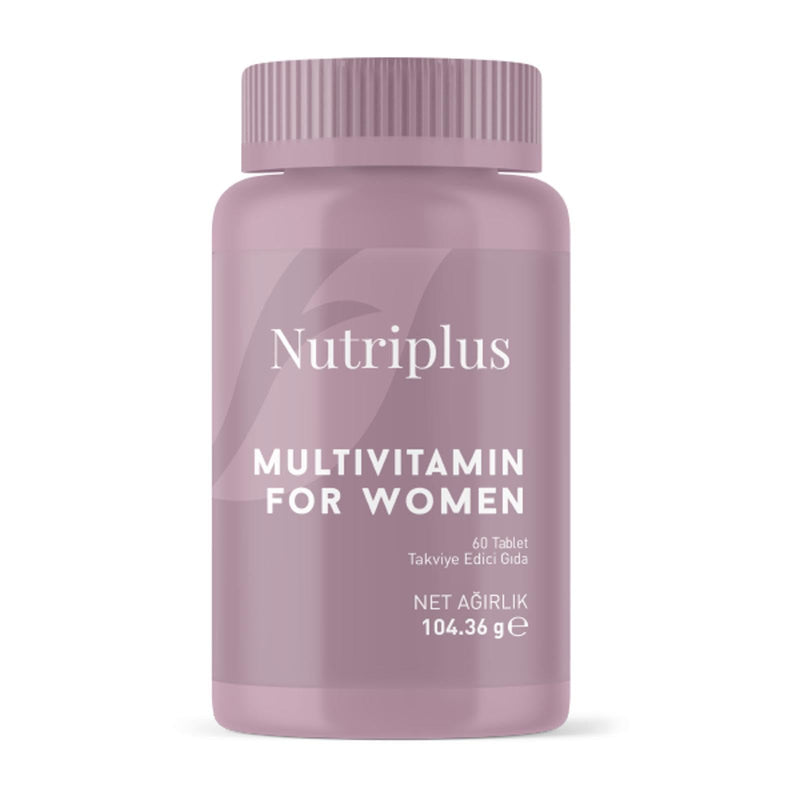 Farmasi Nutriplus Multivitamin & Mineral for Women - 60 Tablets, 3.5oz | Strengthen Your Bones and Support Your Immunit With Optimal Doses of B12, B6, Folic Acid, Calcium, Magnesium, Iron, Biotin