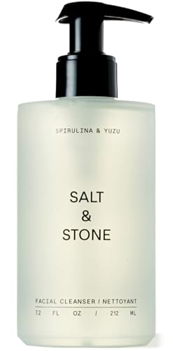 Salt & Stone Facial Cleanser, Gentle Face Wash for Women & Men Vegan 7.2 oz