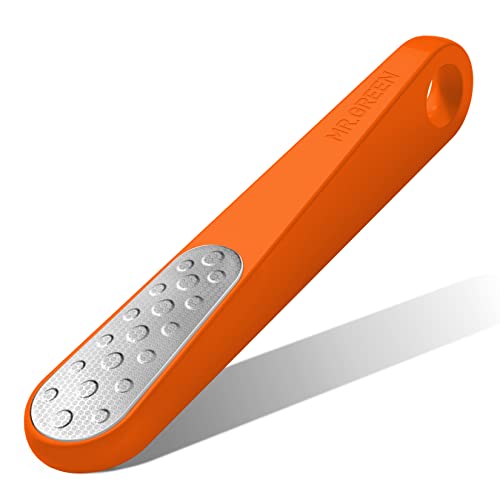MR.GREEN Foot File Double Sided Callus Remover for Dead Skin Professional Pedicure Tools Callous Scraper Foot Sander Heel Filer (Orange) Orange