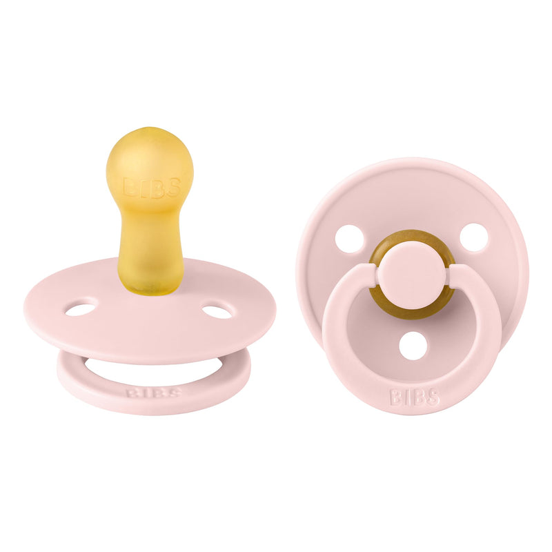 BIBS Pacifiers | Natural Rubber Baby Pacifier | Set of 2 BPA-Free Soothers | Made in Denmark | Blossom | Size 6-18 Months 6-18 Month Blossom Color - BeesActive Australia
