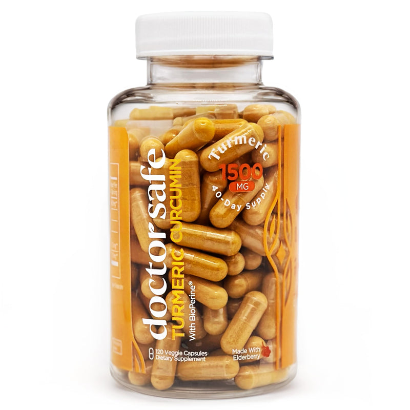 Turmeric Curcumin with Black Pepper Extract 1500mg - High Absorption Ultra Potent Turmeric Supplement with 95% Curcuminoids and BioPerine - Non GMO Curcumin Capsules for Joint Support - 120 Capsules 120 Count (Pack of 1)