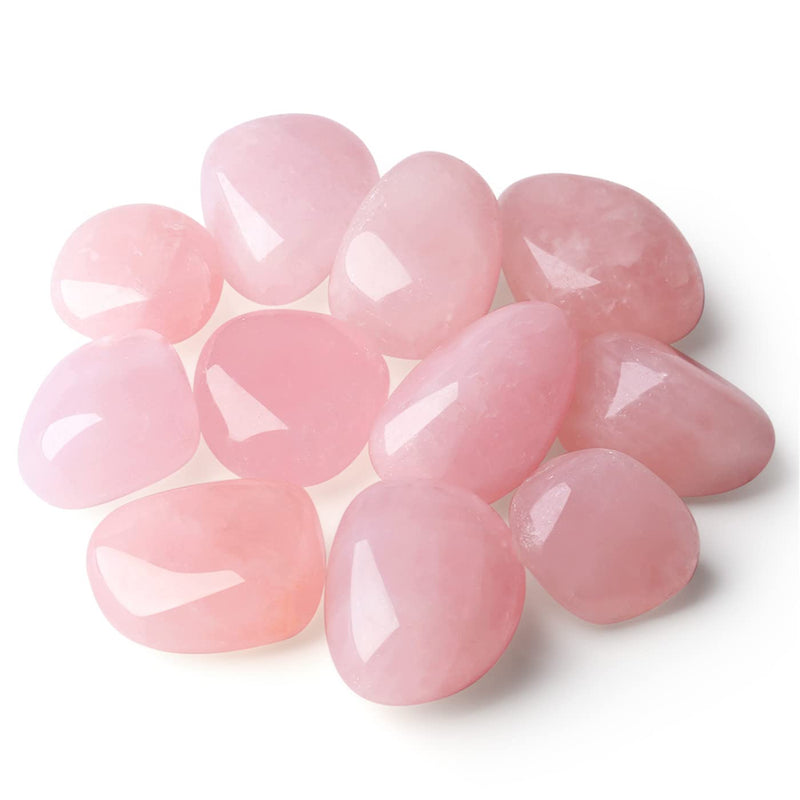 Rose Quartz Tumbled Polished Natural Healing Crystals Stones Bulk Rocks Stones Crystal for Energy Reiki Tumbling Cabbing Balancing Decoration Gemstones Crystal Healing Meditation Therapy Gift 100g Rose Quartz