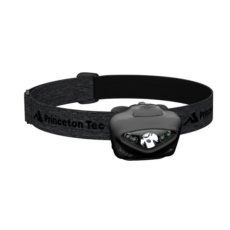 Princeton Tec Vizz Headlamp 550 Lumen Dimmable LED, IPX7 Water Resistance, Essential Outdoor Accessory for Hiking, Backpacking, Camping, Running, and Safety Preparedness, Black, New Version One Size 550 Lumens / 22' Model