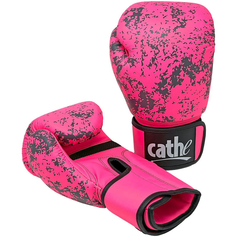 Cathe 12 Oz Pink Boxing Gloves for Women - Use These Punching Gloves for Women for Heavy Bag Boxing, Kickboxing, Cardio Aerobic Conditioning, and Training - BeesActive Australia