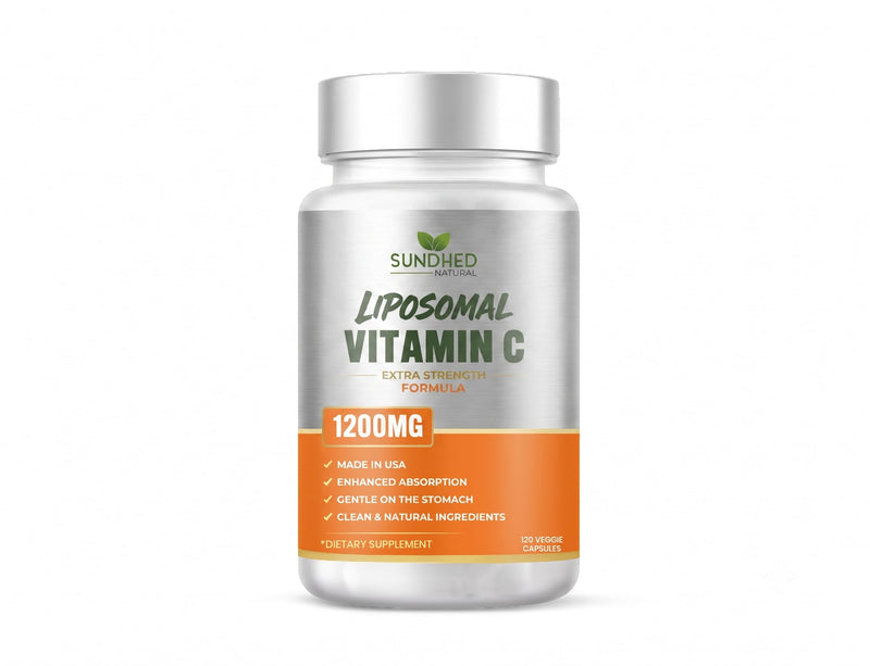 Pure Liposomal Vitamin C - 1200mg Immune System & Collagen Health Booster, Anti Aging Skin Vitamins, Sodium Ascorbate, Sunflower Lecithin (120 Capsules / 2 Months) 120 Count (Pack of 1)