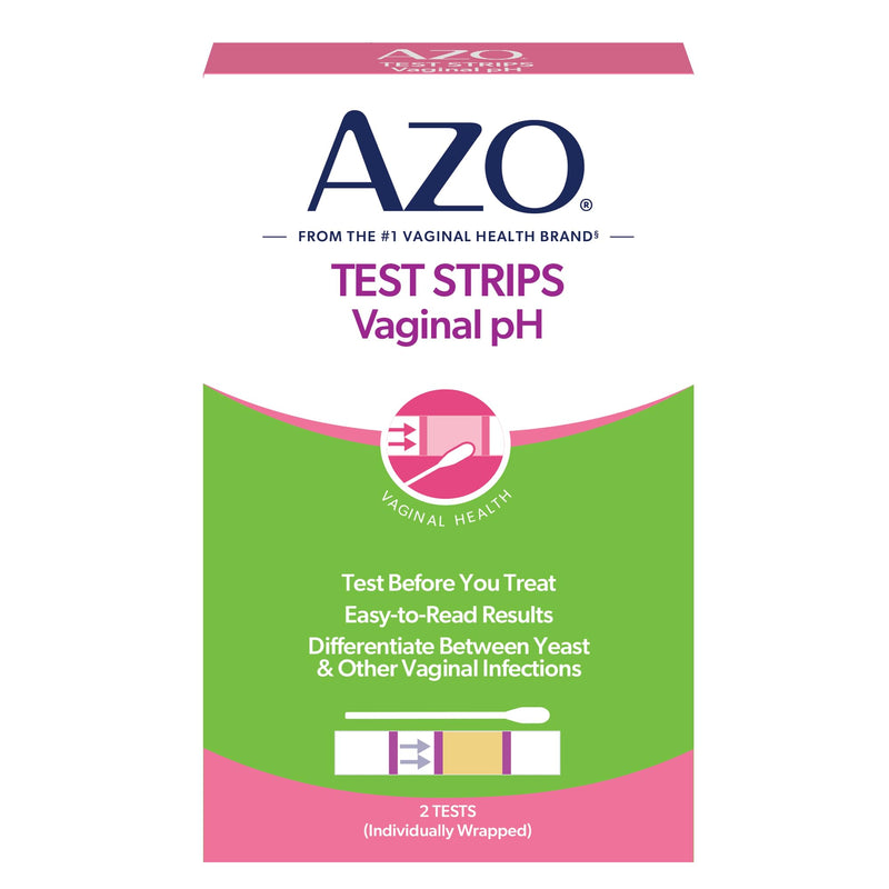 AZO Vaginal pH Test Kit, Clinically-Tested Vaginal Infection Test Kit, FSA/HSA Eligible, Fast & Accurate Results, from The #1 Most Trusted Urinary Health Brand, 2 Self-Tests 2 Count (Pack of 1) - BeesActive Australia