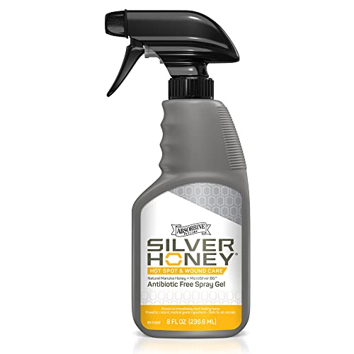 Silver Honey Hot Spot & Wound Care Pet First Aid Spray Gel, 8 fl oz
