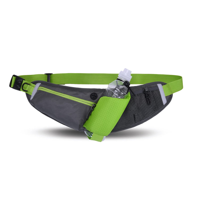 CLAPE Waist Bag Fanny Pack with Water Bottle Holder Unisex Walking Running Hiking Climbing Waistband Travel Money Belt Sport Waist Pack Fit All Kinds of Phones,Blue OT07-Blue