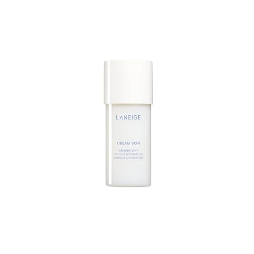 LANEIGE Cream Skin Toner & Moisturizer: Lightweight Refillable Korean Milky Toner with Ceramide & Peptide for Hydration, Firming, & Barrier Support 1.69 fl. oz. / 50 ml: Mini Travel Size