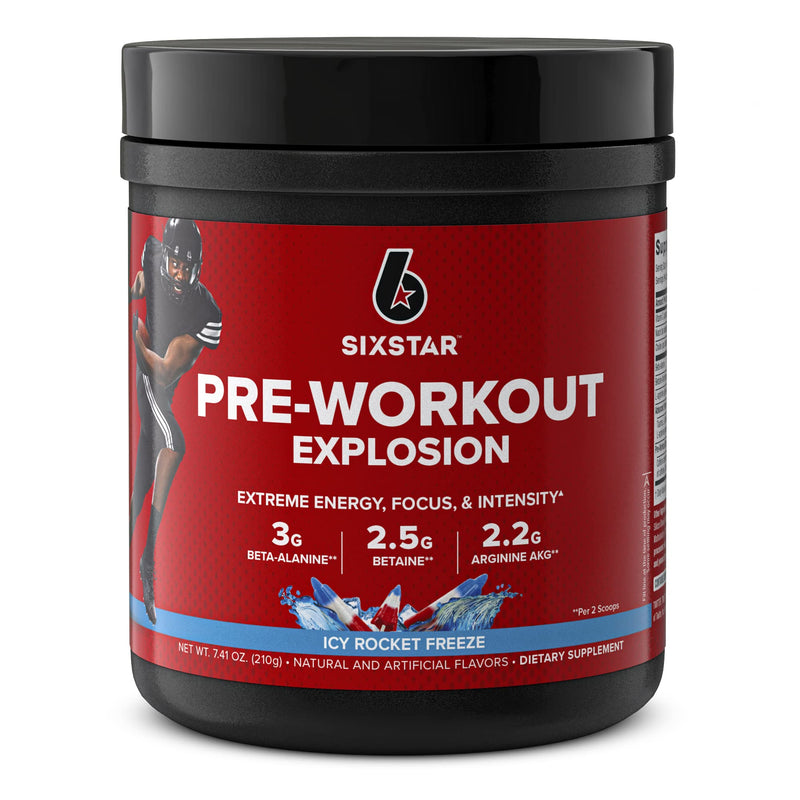 Six Star Pre Workout PreWorkout Explosion Pre Workout Powder for Men & Women PreWorkout Energy Powder Drink Mix Sports Nutrition Pre-Workout Products ICY Rocket Freeze(30 Servings) 7.41 Ounce (Pack of 1) - BeesActive Australia