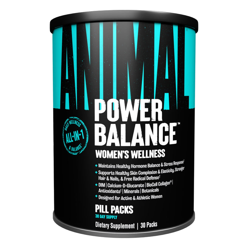 Animal Power Balance – Women's Alpha F Comprehensive Formula – Supports Hormonal Balance, Complexion, Hair, Nails, Mood and Stress, Intestinal Health, & Bone and Joint Health – 30 Packs Nutritional Supplement