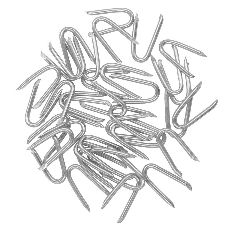 Steel Wire Fencing Staples (200 pcs), Galvanized U-shaped fasteners Nails for Wire Mesh and Woven Fencing - BeesActive Australia