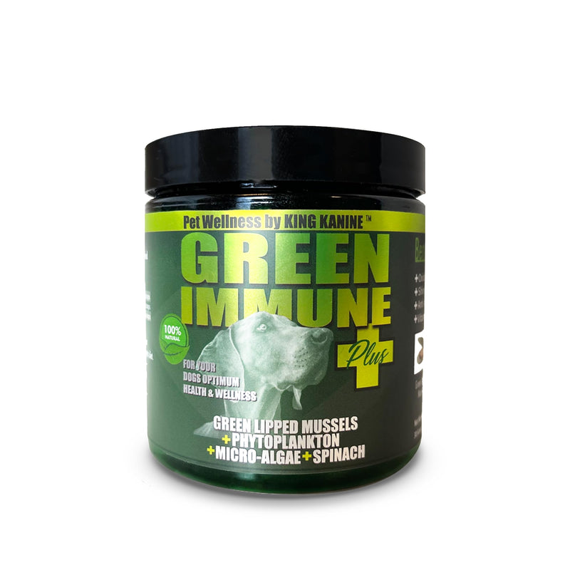 King Kanine Green Inmune Plus Multivitamin and Mineral 6 oz | Organic Powder to Improve Join Mobility & Allergy Relief | Inflammatory Supplement for Dogs Care | Veterinarian Approved - PawsPlanet Australia