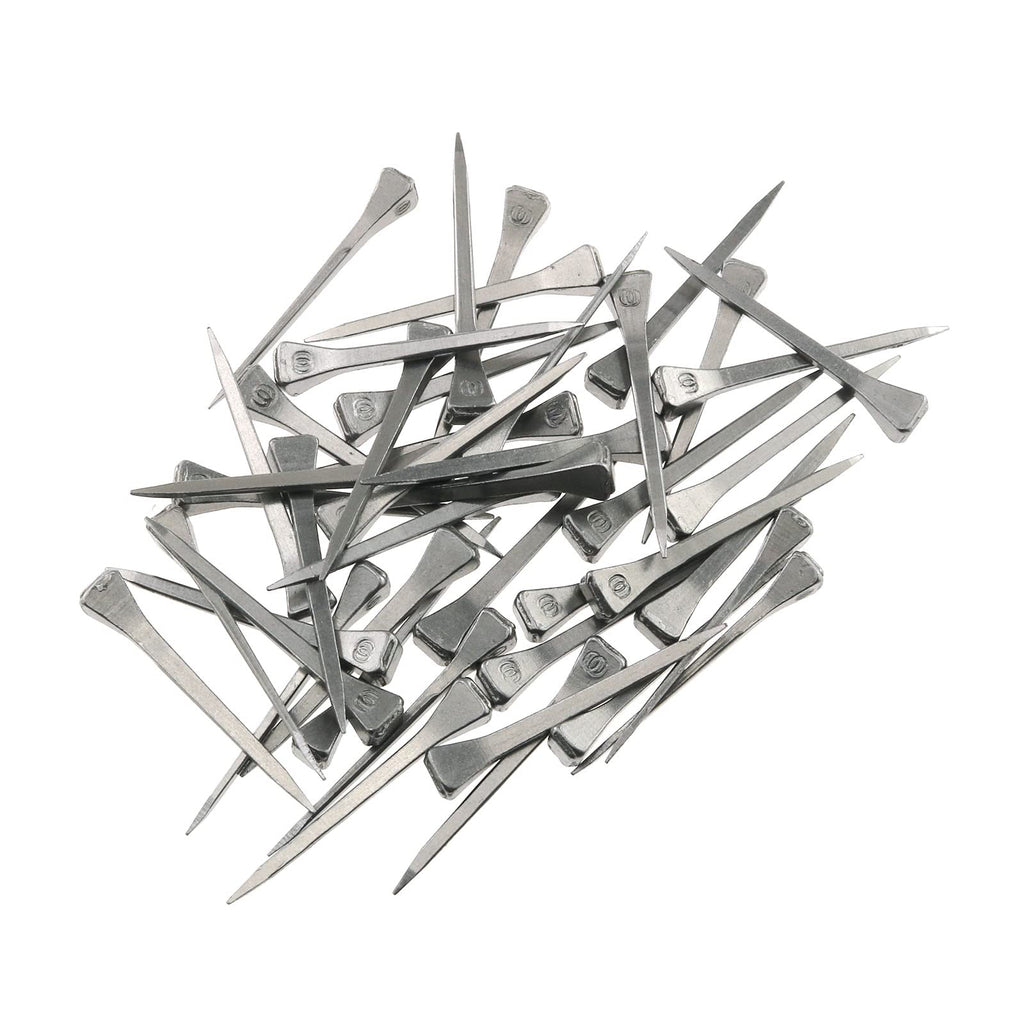 E-outstanding 50Pcs Steel 1.2 Inch E3 Horseshoe Nail, Low-carbon Steel