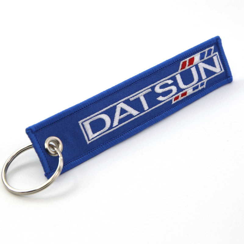 Jet Tag Key Chain Datsun - 1 inch x 5 inches Blue - BeesActive Australia