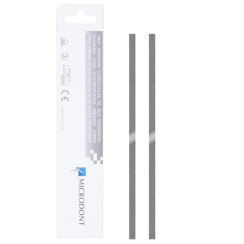 Dental Stainless Steel Polishing Strips - Dental Abrasive Stainless Steel Strips Dental Tooth File 4MM Double Side Reusable Dental Care Tools（12pcs）