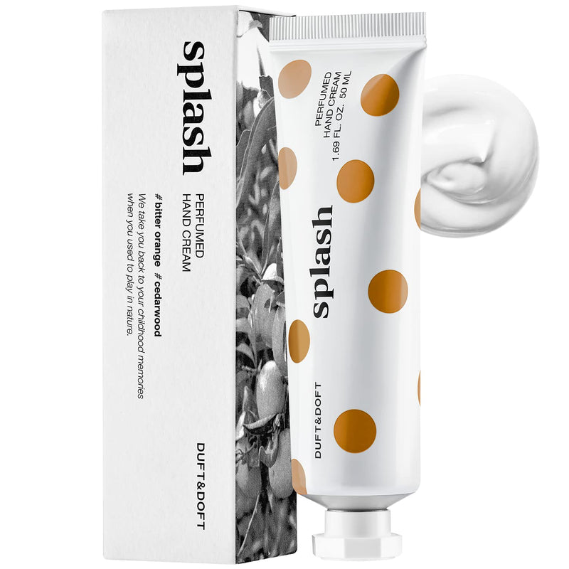 DUFT&DOFT Hand Cream for Dry Cracked Hands – Grapefruit, Blackcurrant, and Peach Scented Lotion - Moisturize Dry Skin and Repair Damaged Skin – Splash Perfumed Hand Cream, 1.69oz. - BeesActive Australia