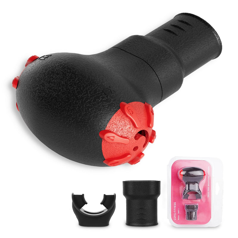 Sonmol Breathing Exercise Device for Lungs Respiratory Muscle Trainer | Strength Breathing Trainer Lung Expander for Adults Athletes | Drug Free Breathing Machine spirometer lung exerciser - BeesActive Australia
