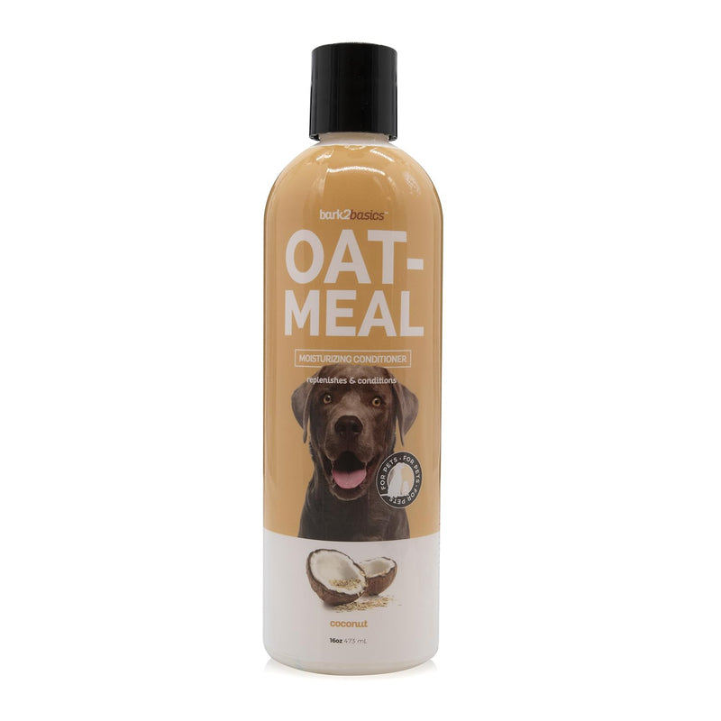 Bark2Basics Oatmeal Dog Conditioner, 16 oz - Natural Colloidal Oatmeal, Moisturizing, Relieves Dry Itchy Skin, Eliminates Static, Coconut Fragrance - BeesActive Australia