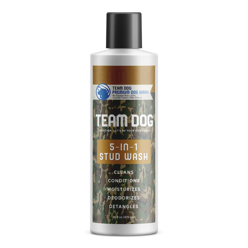 TEAM DOG 5 in 1 Oatmeal Shampoo for Dogs | Moisturizing, Detangling & Deodorizing Dog Shampoo and Conditioner | for Allergies & Sensitive Skin | No MEA/DEA, Phosphate, Sulfates, Parabens | 16 Fl Oz - PawsPlanet Australia