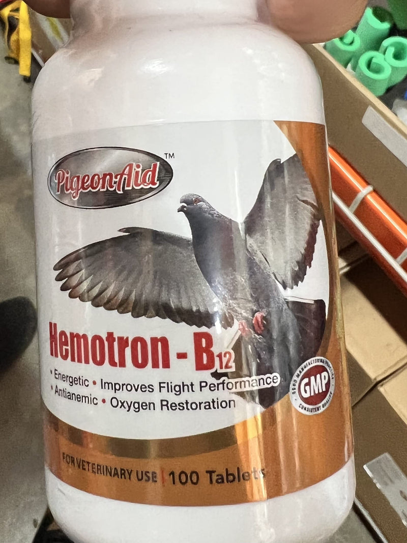 Hemotron B-12 Pigeons 100 Tablet para Palomas - PawsPlanet Australia