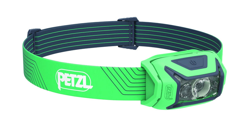PETZL ACTIK Headlamp - Powerful 450 Lumen Light with Red Lighting, for Hiking, Climbing, Running, and Camping - Green u Green/Green - BeesActive Australia