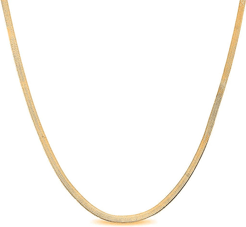 Savlano 18K Gold Plated 925 Sterling Silver 2.5mm Solid Italian Magic Diamond Cut Link Chain Necklace With Gift Box For Women & Men - Made in Italy 22 Inches - BeesActive Australia