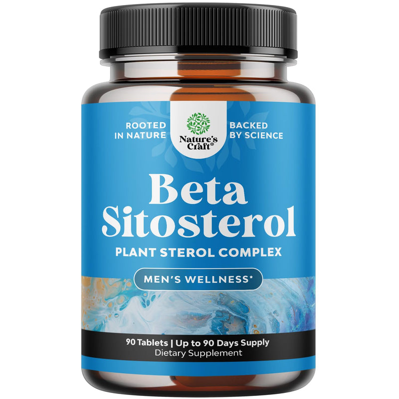 Beta Sitosterol for Men - Plant Sterols and Stanols - Prostate Health -90ct | Beta-sitosterol plant sterols & stanols formula for prostate health supplements for men 90 Count (Pack of 1)