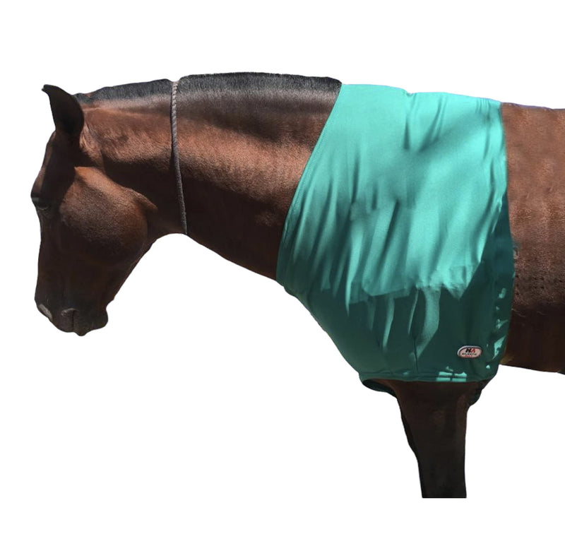 Majestic Ally Premium 4-Way Stretch Spandex/Elastane Horse Shoulder Guard and Protection (Large, Turquoise) Large - BeesActive Australia