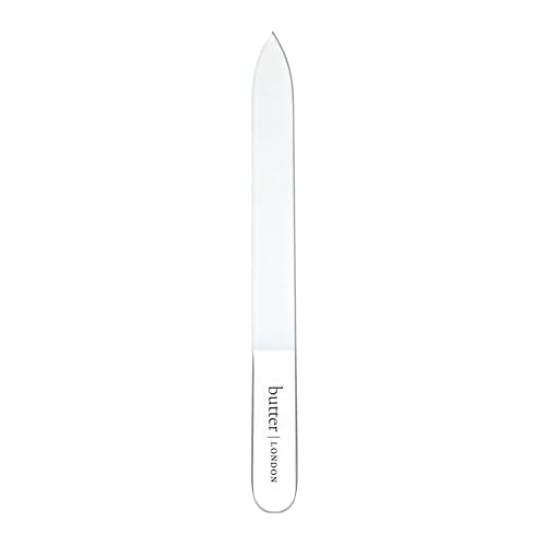 butter London Glass Nail File, Signature Glass Collection - Professional Nail Filers for Natural Nails - Salon Quality Manicure Pedicure Tool & Products for Fingernails & Toenails