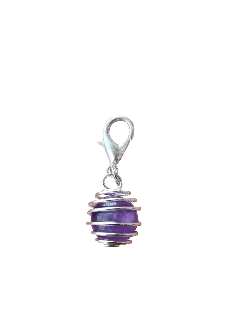crystal pet collar charms,cat collar charms, dog collar charms Amethyst - BeesActive Australia