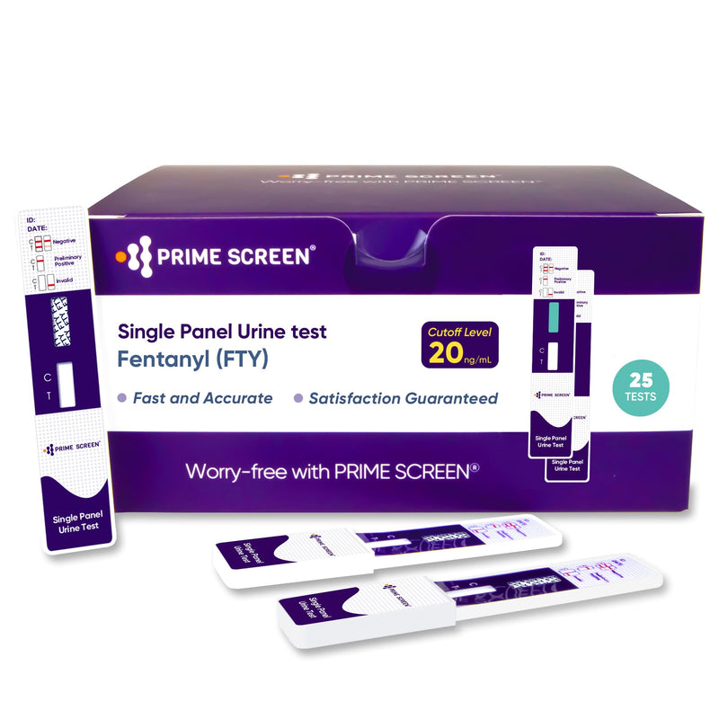 Prime Screen [25 Pack] Fentanyl Urine Test Kit - Dip Card Testing Fentanyl Use - WFTY-114