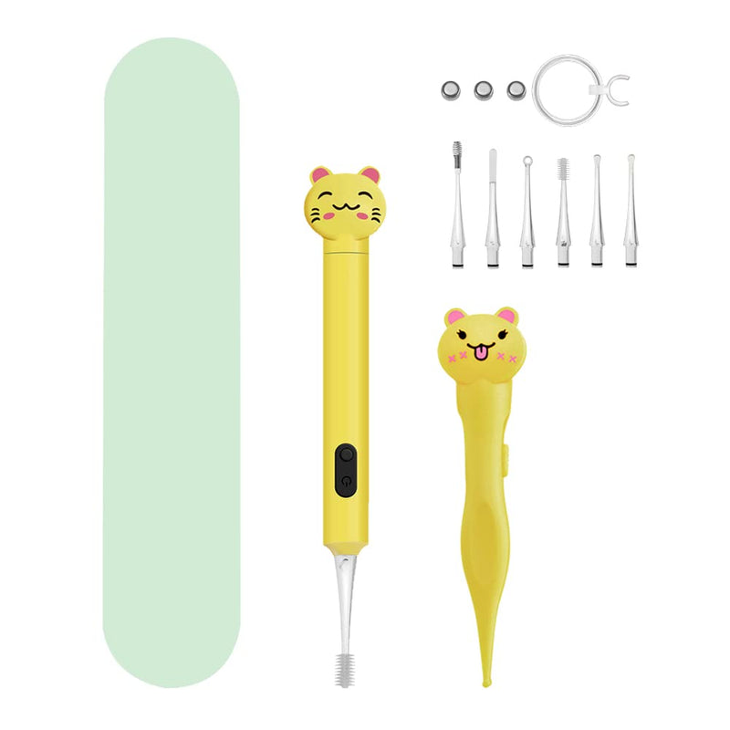 2 Pack Baby Booger Remover and Ear Wax Removal with Light, Nose Cleaning Tweezers for Infants Toddlers Adults (Yellow) - BeesActive Australia