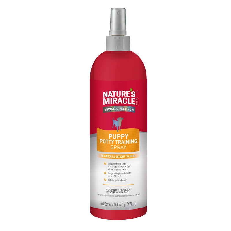 Nature's Miracle Advanced Platinum Puppy Potty Training Spray 16 Oz, Dog Training Aid New -16 oz - BeesActive Australia