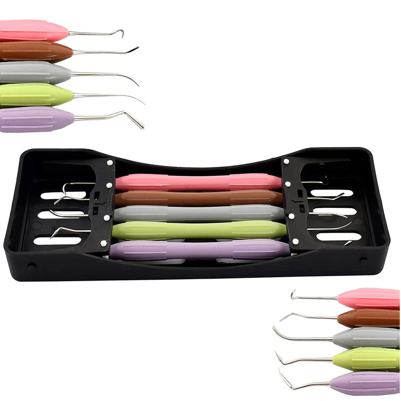 OdontoMed2011 Silicone Handle Dental Composite Filling Instruments Kit 5pcs Tools DN-2285 ODM - BeesActive Australia