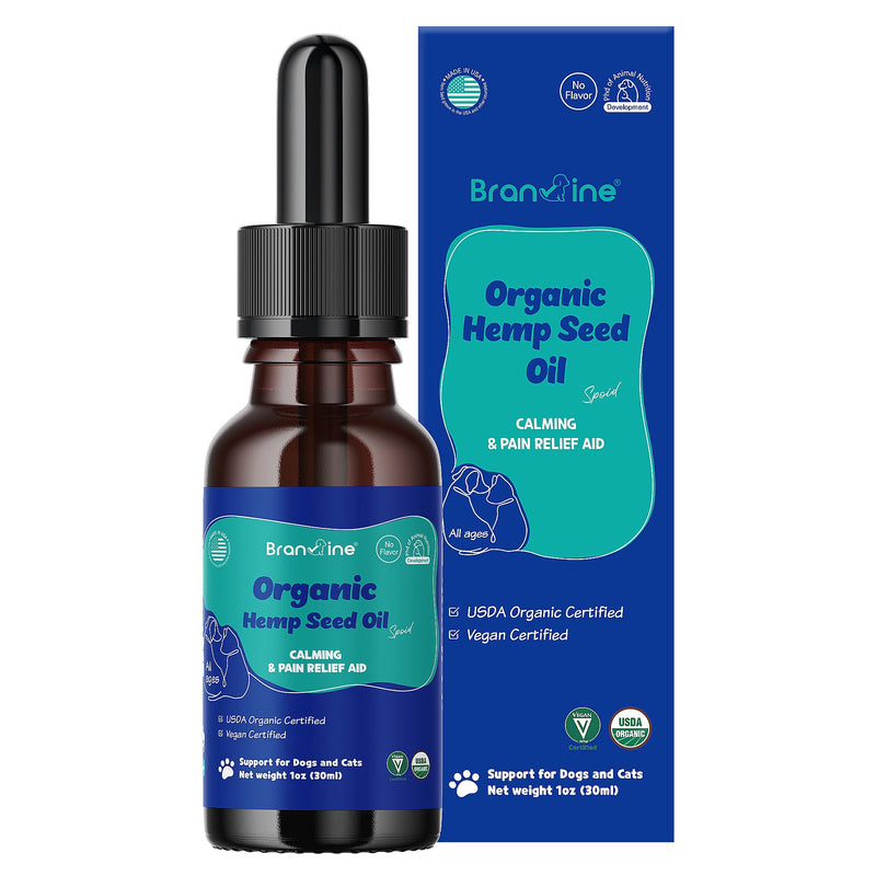 Pet Hemp & Hemp Seed Oil - Seizure Relief, Aids Sleep, Calming Effect, Increases Appetite, Bladder Contractility Relief (30ml) - PawsPlanet Australia
