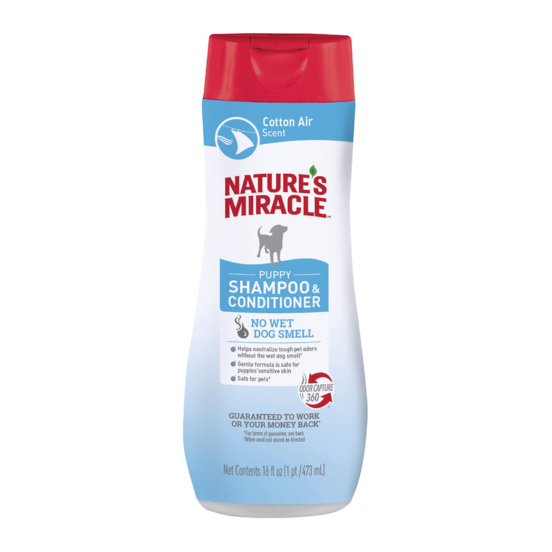Nature’s Miracle Puppy Shampoo & Conditioner, 16 Ounces, Cotton Breeze Scent 16 oz - BeesActive Australia