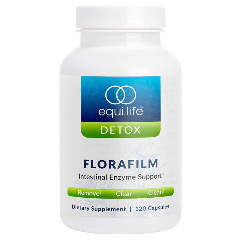 Equilife FloraFilm Enzyme Blend, Supports Gut Health, 120 Capsules | Helps Distrupt Microbal Biofilms | Aids in Detox & Immune Function | Gluten Free | Vegan | Non-GMO | Nut, Dairy, & Egg Free