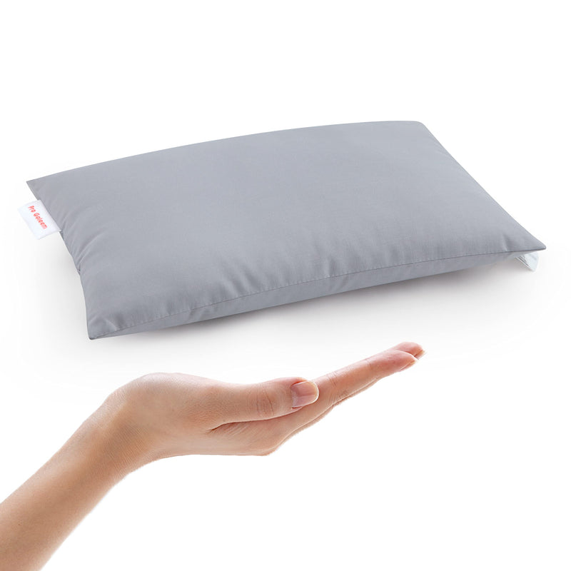 Pro Goleem Small Pillow 11’’x6’’x2.5’’ Small Pillows for Sleeping and Traveling Mini Pillow with Name Tag Tiny Pillow for Kids Pillow Neck Lumbar Knee Nap Pillow Pet Pillow, Gray - BeesActive Australia