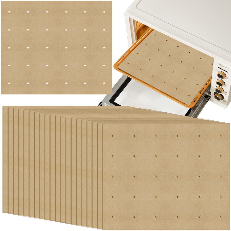 100 PCS Unbleached Parchment Paper, Perforated Square Liners for Cuisinart, Breville, Black and Decker Air Fryer, Toaster Ovens, 11 x 9 inch C - BeesActive Australia