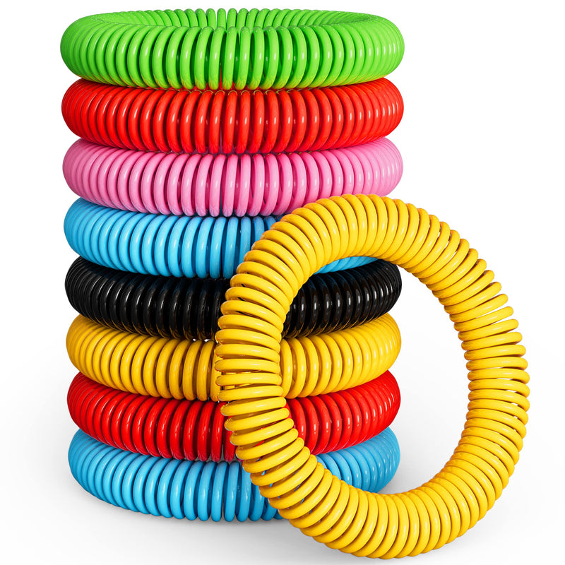 12 Pack Mosquito Bracelets, Mosquito Bracelets Outdoor for Adults and Kids, Individually Wrapped DEET-Free Waterproof Bands 1 Count (Pack of 12) - BeesActive Australia